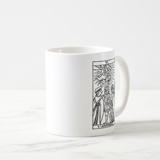 Tarot-Karte: Die Liebhaber Kaffeetasse (VorderseiteRechts)