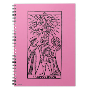 Tarot-Karte: Die Liebhaber Notizblock