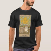 Tarot-Karte die Sonne und katzenkosmische Grafisch T-Shirt (Vorderseite)