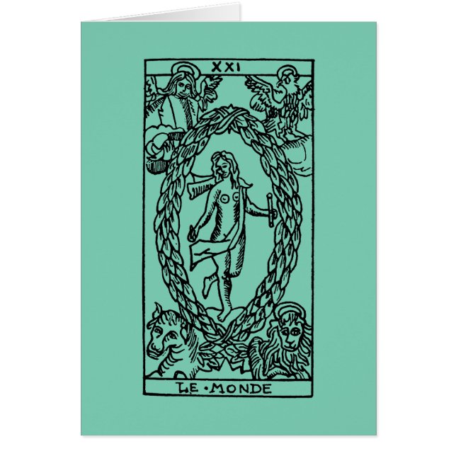 Tarot-Karte: Die Welt (Vorne)