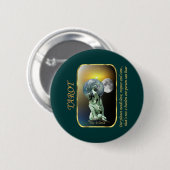 Tarot-Karte - die Welt Button (Vorne & Hinten)