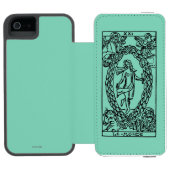 Tarot-Karte: Die Welt Incipio iPhone Geldbeutel-Hülle (Folio Geöffnet)