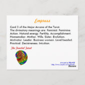 Tarot-Karte einbetten Postkarte (Rückseite)