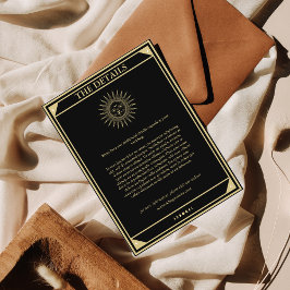 Tarot-Karte Elegante Hochzeiten Details Vintage So Begleitkarte