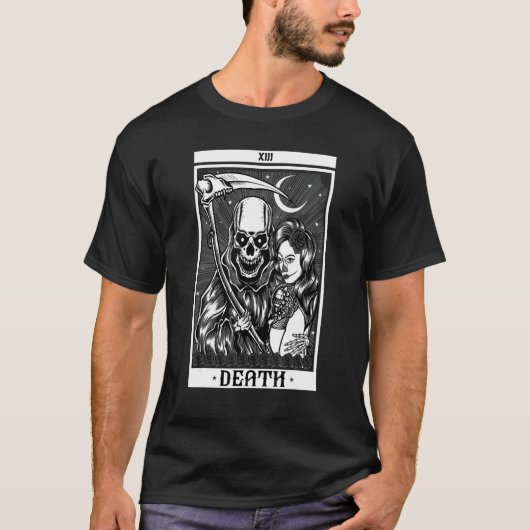 Tarot-Karte für den Tod spirituelles Heilkunstwerk T-Shirt (Vorderseite)