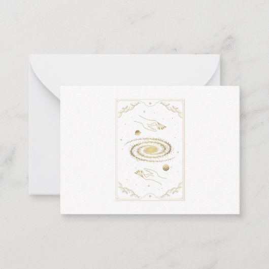 Tarot-Karte für die Milchstraße Mitteilungskarte (Vorderseite)