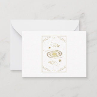 Tarot-Karte für die Milchstraße Mitteilungskarte