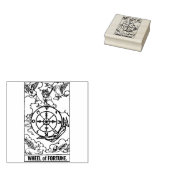 Tarot-Karte: Glücksrad: Personalisierter Text Gummistempel (Stempel)