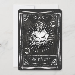 Tarot-Karte Halloween-Einladung Einladung