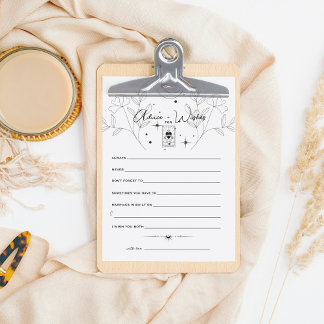 Tarot-Karte | Hochzeit | Beiratskarte B+W für Paar