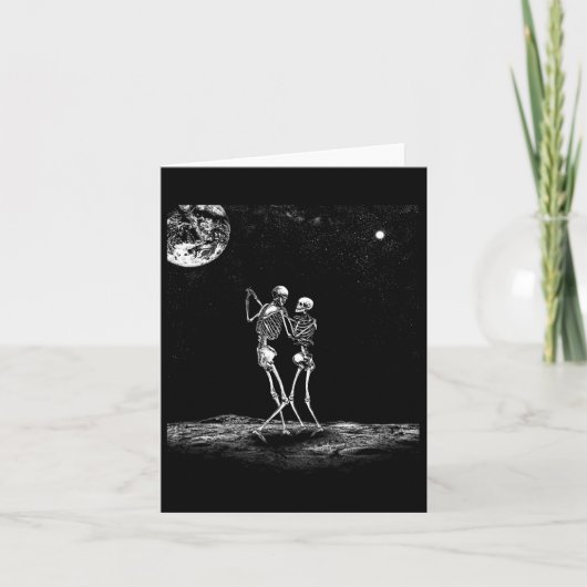 Tarot-Karte Küssen Skelett Liebe Knochen Horror Go Karte (Vorderseite)