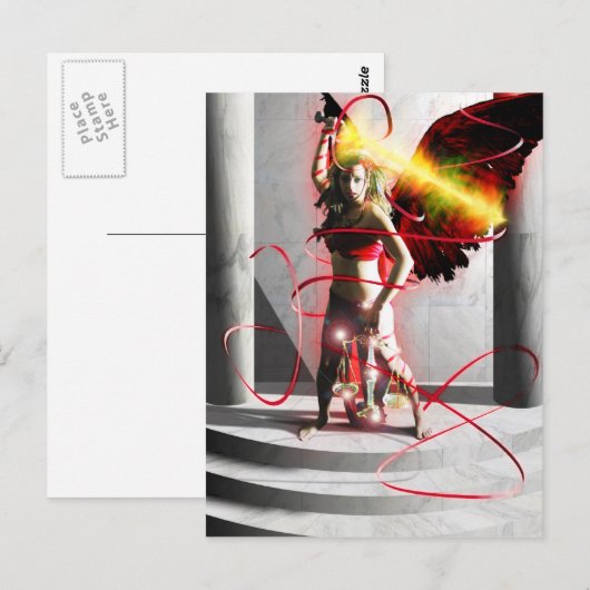 Tarot-Karte Postkarte (Vorne/Hinten)