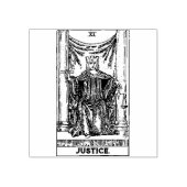 Tarot-Karte: Recht: Personalisierter Text Gummistempel (Prägung)