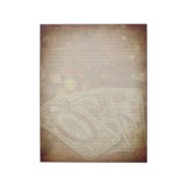 Tarot-Karte Rustikales, leicht geflochtenes Papier Notizblock (Rotiert)