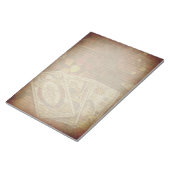 Tarot-Karte Rustikales, leicht geflochtenes Papier Notizblock (angewinkelt)