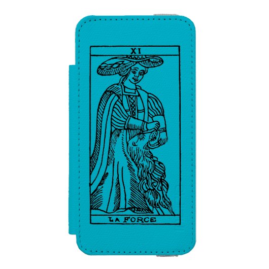 Tarot-Karte: Stärke Incipio iPhone Geldbeutel-Hülle (Folio Vorderseite)