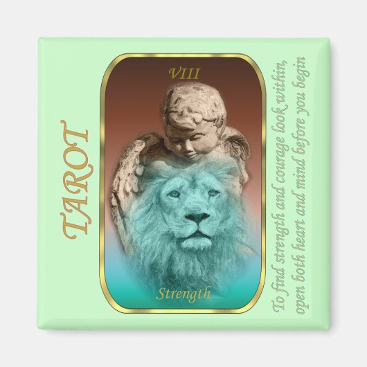 Tarot-Karte - Stärke Magnet (Vorne)