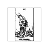 Tarot-Karte: Stärke: Personalisierter Text Gummistempel (Prägung)