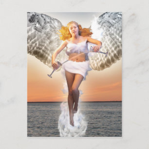 Tarot-Karte Temperieren Kunst Postkarte