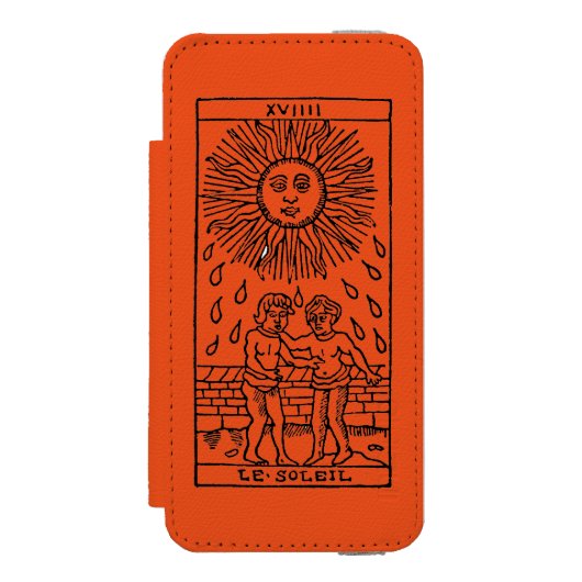 Tarot-Karte: The Sun Incipio iPhone Geldbeutel-Hülle (Folio Vorderseite)