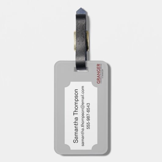 Tarot-Karte: Tod Gepäckanhänger (Rückseite vertikal)