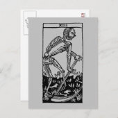 Tarot-Karte: Tod Postkarte (Vorne/Hinten)