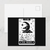 Tarot-Karte und niedliche Katze Postkarte (Vorne/Hinten)