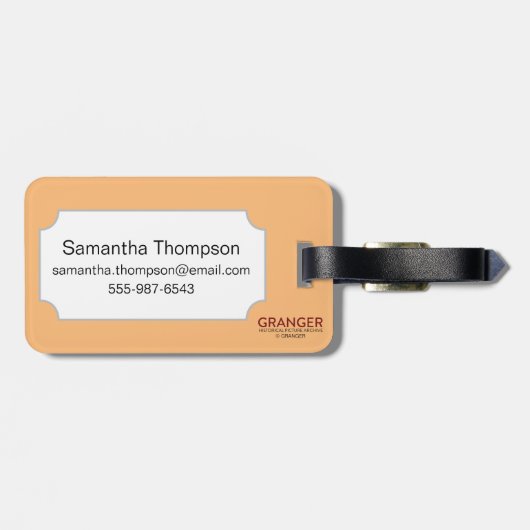 Tarot-Karte: Vermögen Gepäckanhänger (Rückseite horizontal)