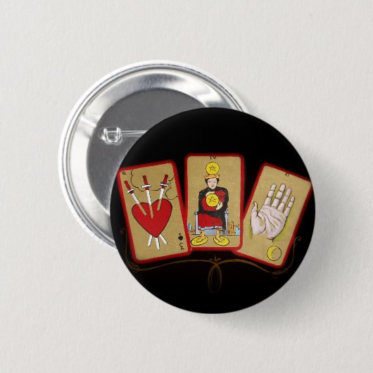 Tarot-Karten (1) Button (Vorne & Hinten)