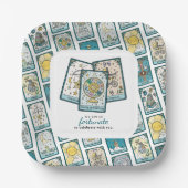 Tarot-Karten-Baby-Party Pappteller (Vorderseite)