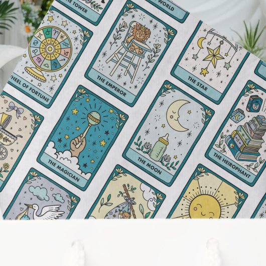 Tarot-Karten-Baby-Party Seidenpapier