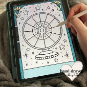 Tarot-Karten-Baby-Party Seidenpapier