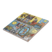 Tarot-Karten-Collage Fliese (Seite)