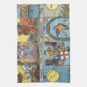 Tarot-Karten-Collage Geschirrtuch (Vertikal)