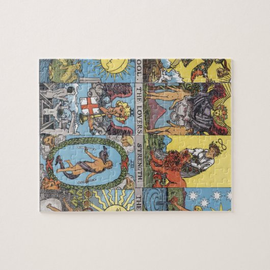 Tarot-Karten-Collage Puzzle (Horizontal)