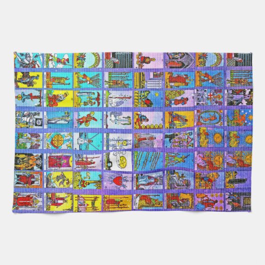 Tarot-Karten Geschirrtuch (Horizontal)