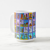 Tarot-Karten Kaffeetasse (Vorderseite Links)