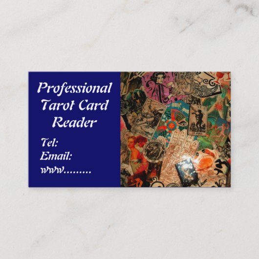 Tarot-Karten-Lesegeschäfts-Karte Visitenkarte (Vorderseite)