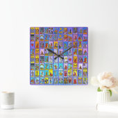 Tarot-Karten Quadratische Wanduhr (Zuhause)