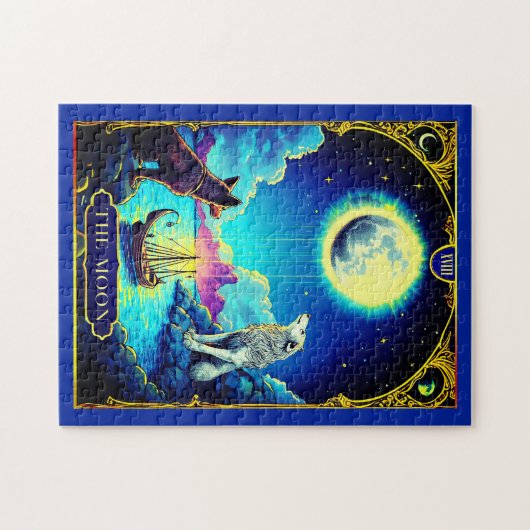 Tarot-Kartendarstellung, der Mond Puzzle (Horizontal)
