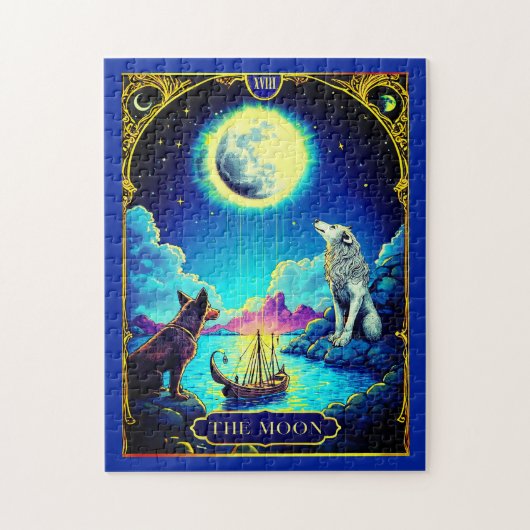 Tarot-Kartendarstellung, der Mond Puzzle (Vertikal)