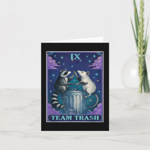 Tarot-Kartendeck Team Trash Raccoon Tarot Karten E
