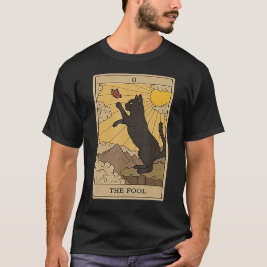 Tarot-Kartenkat T-Shirt (Vorderseite)