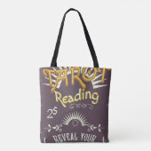 Tarot-Kartenleger vintage Druck Tasche (Rückseite)