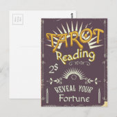 Tarot-Kartenleser Vintage-Druck Postkarte (Vorne/Hinten)