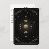 Tarot-Kartenleseschein für Moon Phones (Vorne/Hinten)