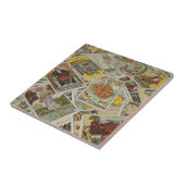 Tarot-Kartenmuster Fliese (Seite)