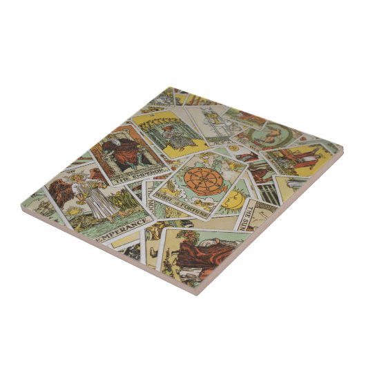 Tarot-Kartenmuster Fliese (Seite)