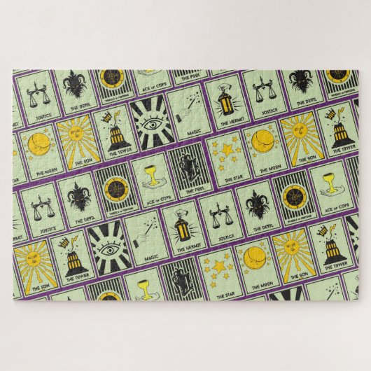 Tarot-Kartenmuster Puzzle (Horizontal)