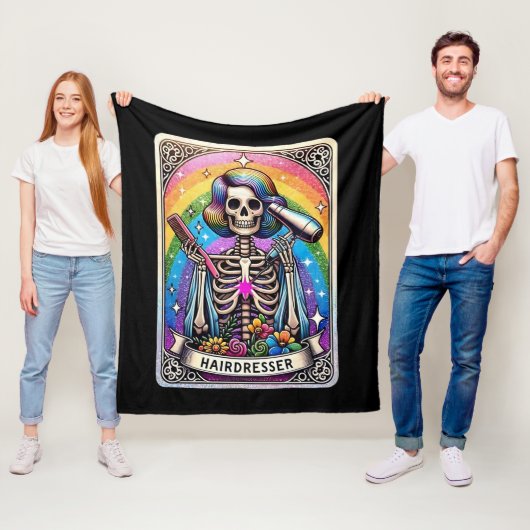 Tarot-Kartensammlung für den Friseur Fleecedecke (Beispiel)